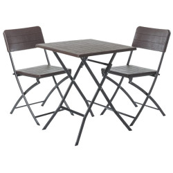 CONJUNTO LOGIC HDPE MARRON 2 PAX