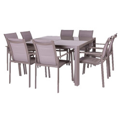 COMEDOR STELLA ALUMINIO CHATEAU 8 PAX