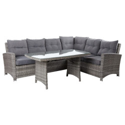COMEDOR EXTERIOR ENV.RATTAN PE 201x254x88CM