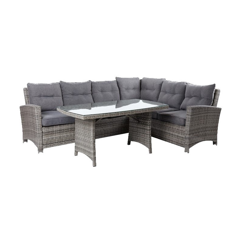 COMEDOR EXTERIOR ENV.RATTAN PE 201x254x88CM