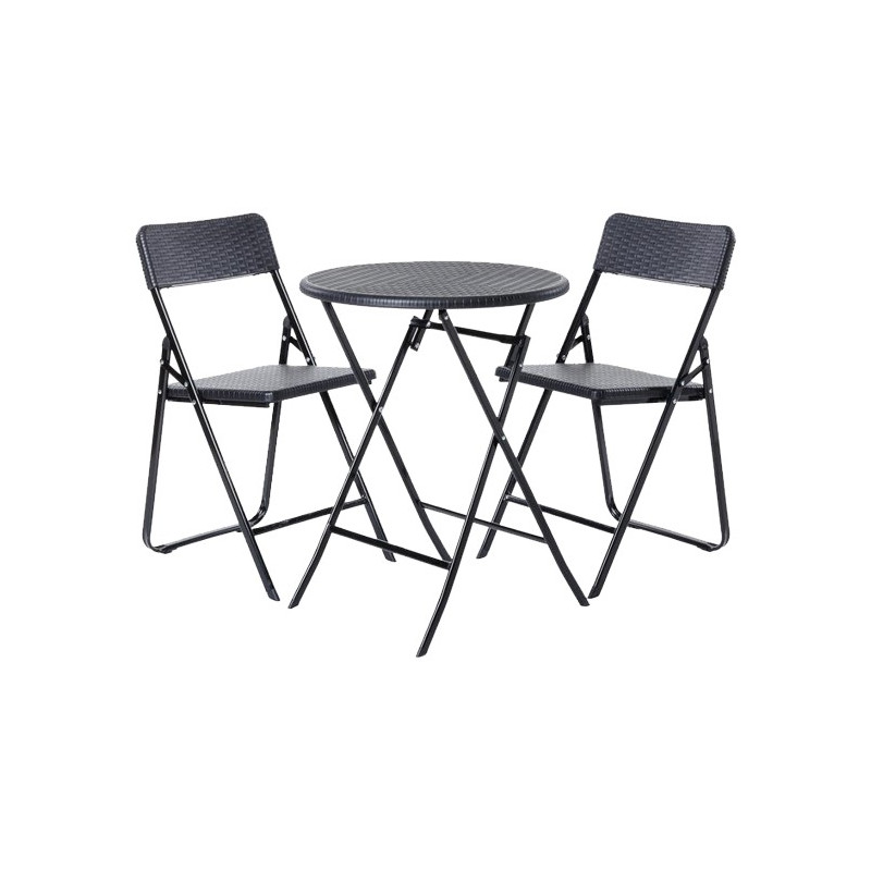 CONJUNTO MESA Y 2 SILLAS PLEGABLE HDPE