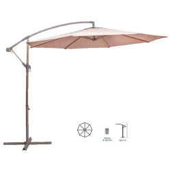 PARASOL EXCENTRICO STELLA ALUMINIO 300CM