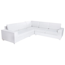 RINCONERA IO ALUMINIO-TEXTILENO BLANCO 253x250x70CM