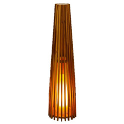 LAMPARA KORE MADERA TEKA EXTERIOR 26x26x100CM