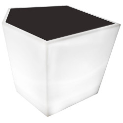 MESA LED PENTA PE BLANCO-GRIS EXT.40x33x38,5CM