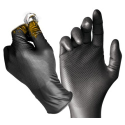 GUANTES NITRILO DESCH. GRIPAZZ 580NR T.9 (50UND)