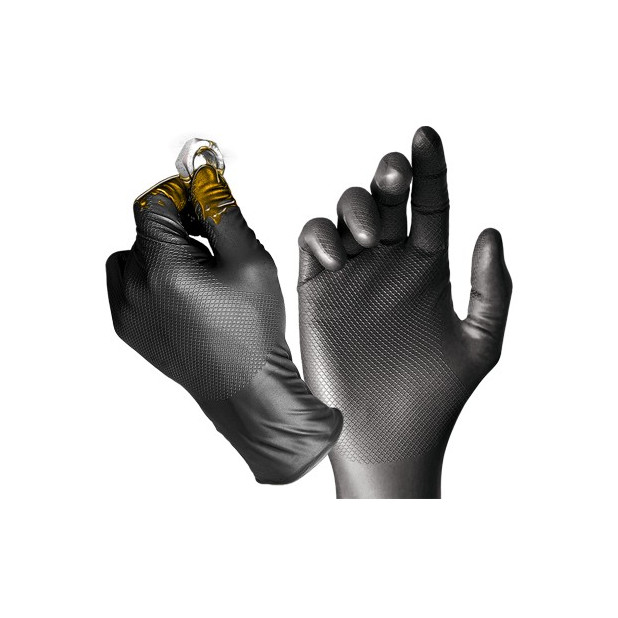 GUANTES NITRILO DESCH. GRIPAZZ 580NR T.10 (50UND)