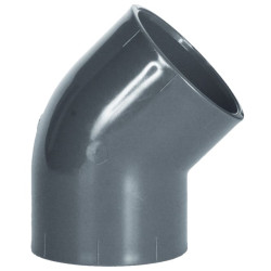 CODO PVC PRESION 45º D.160