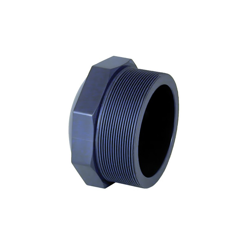 TAPON PVC PRESON ROSCA MACHO 1 1/2