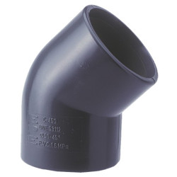 CODO PVC PRESION 45º D.32