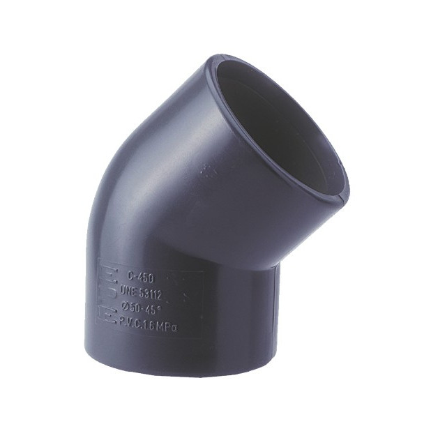 CODO PVC PRESION 45º D.32