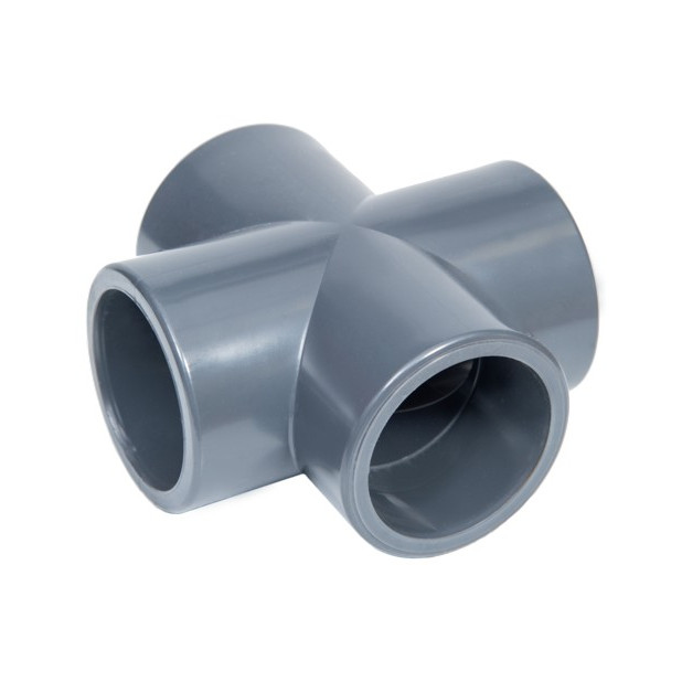 CRUCETA PVC PRESION ENCOLAR D.50
