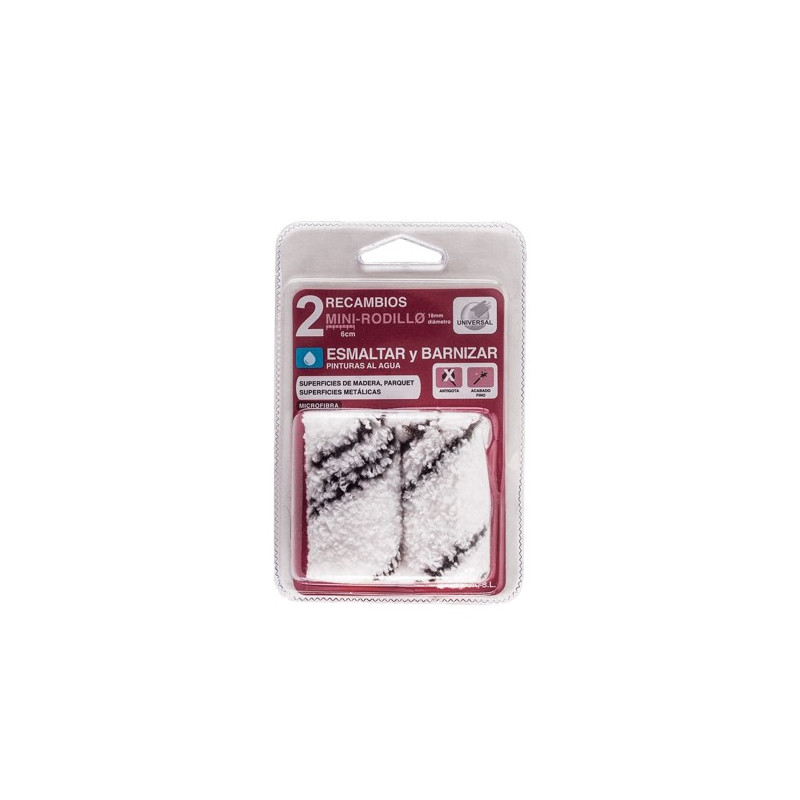 PACK 2 RECAMBIOS ESMALTAR Y BARNI. AL AGUA 6CM