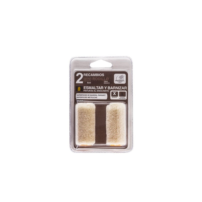 PACK 2 RECAMBIOS ESMALT. Y BARNI. AL DISOL. 6CM