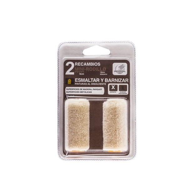 PACK 2 RECAMBIOS ESMALT. Y BARNI. AL DISOL. 6CM