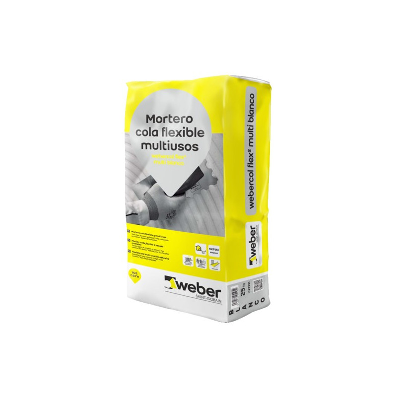 WEBER. COL FLEX2 MULTI 25KG. BLANCO