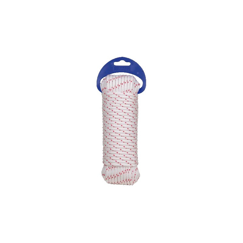 MADEJA CUERDA TRENZ CON ALMA PES 8MM/5MTS BLA