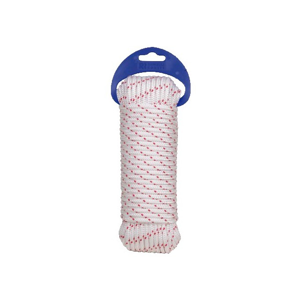 MADEJA CUERDA TRENZ CON ALMA PES 8MM/5MTS BLA