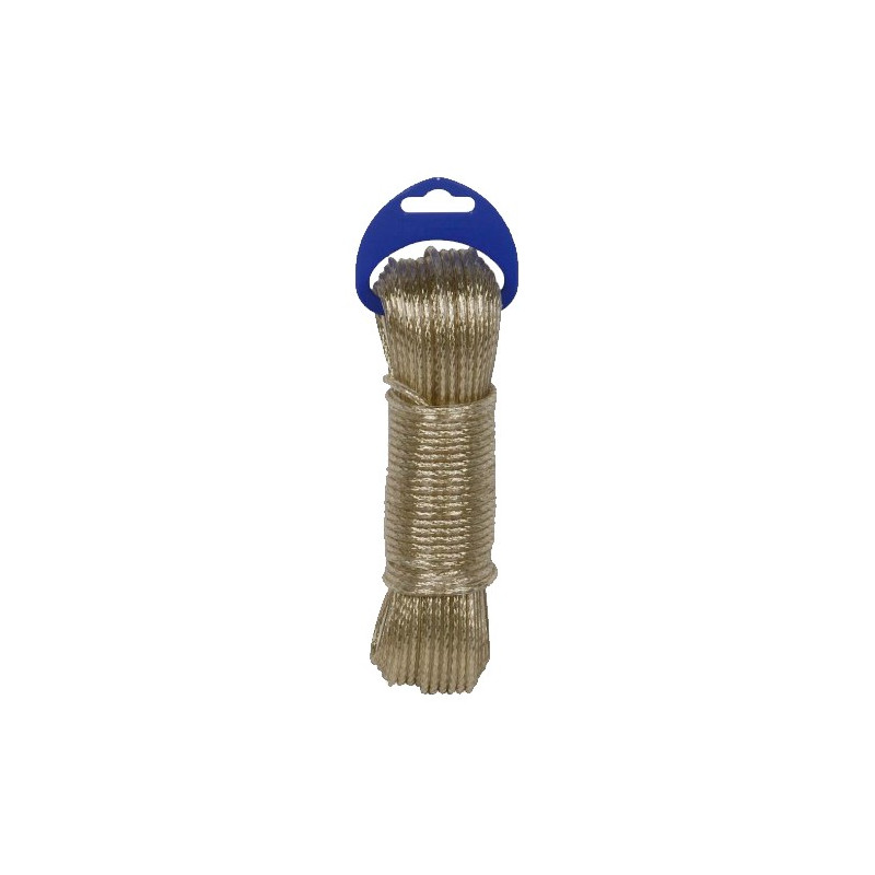 MADEJA CABLE ACERO PLAST. 20MTS ORO