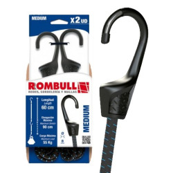 PULPO 8MM/100CMS NEGRO P-AZUL C/GANCHO 2UNID.