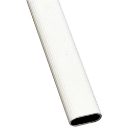 BARRA OVALADA 1-30x15 BLANCO 4MTS.