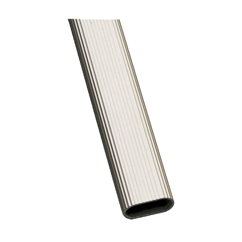 BARRA OVALADA 1-30x15 PLATA 4MTS.
