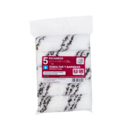 PACK 5 MINI MICROFIBRA ESMALTAR-BARNIZAR 11CM