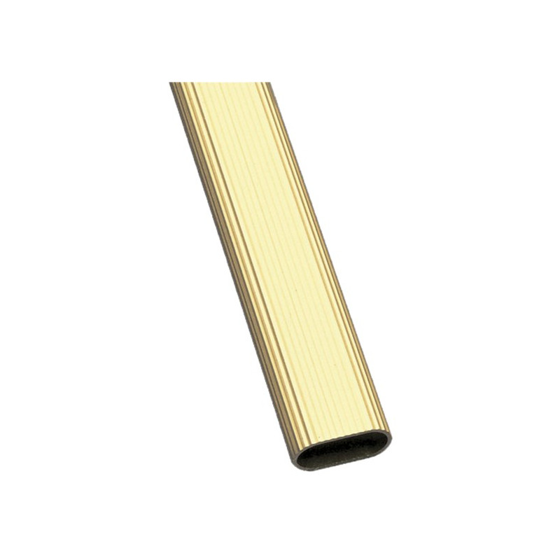 BARRA OVALADA 1-30x15 ORO 2MTS.