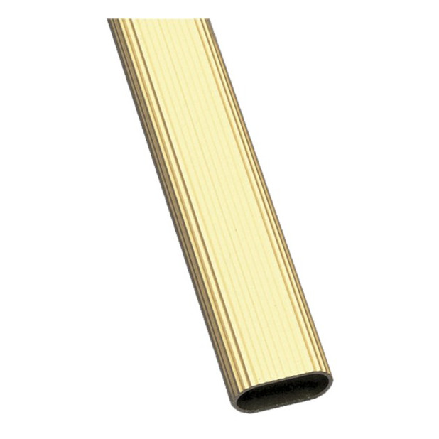 BARRA OVALADA 1-30x15 ORO 2MTS.