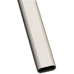 BARRA OVALADA 1-30x15 PLATA 2MTS.