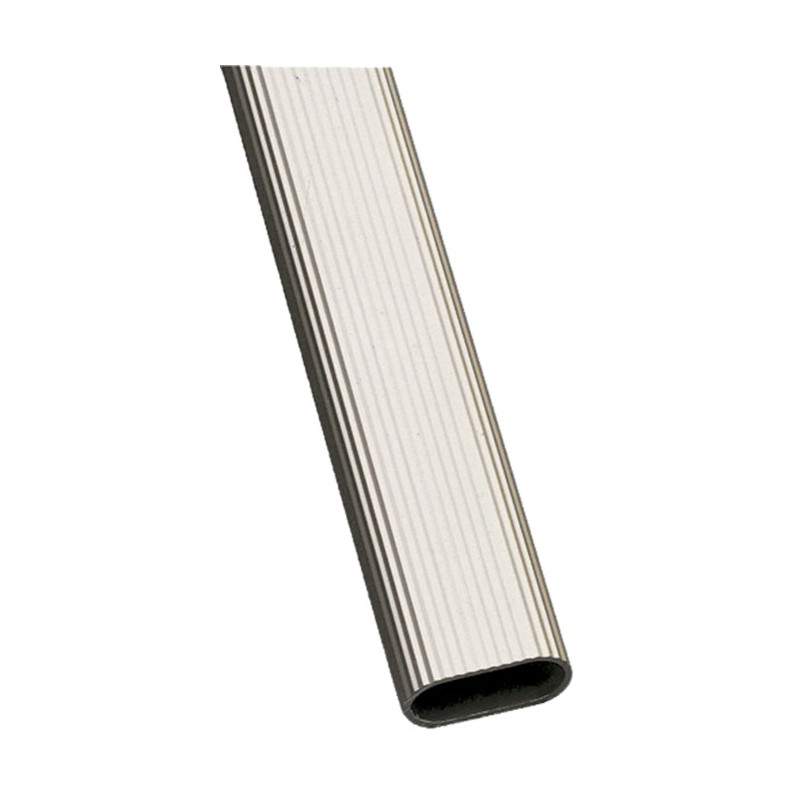 BARRA OVALADA 1-30x15 PLATA 2MTS.