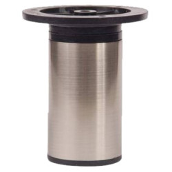 PATA REDONDA 150mm NIQUEL CEPILLADO