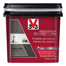 PINTURA MUEBLES COCINAS SAT.NEGRO CUARZO 750LTS