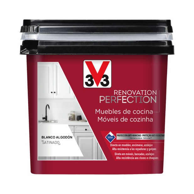 PINTURA MUEBLES COCINAS SAT.BLANCO ALGODON 2LTS