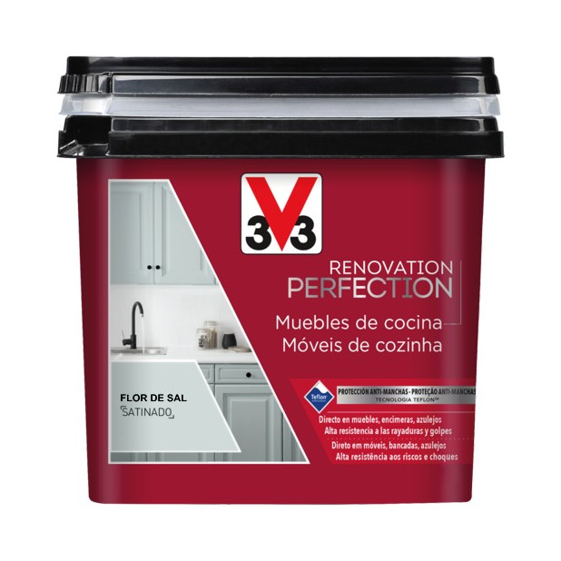 PINTURA MUEBLES COCINAS SAT.FLOR DE SAL 2LTS
