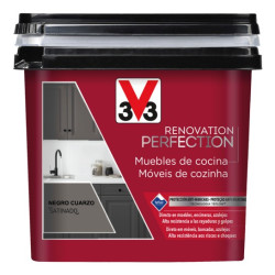 PINTURA MUEBLES COCINAS SAT. NEGRO CUARZO 2LTS