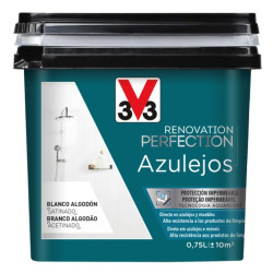 PINTURA AZULEJOS SAT.BLANCO ALGODON 750ML
