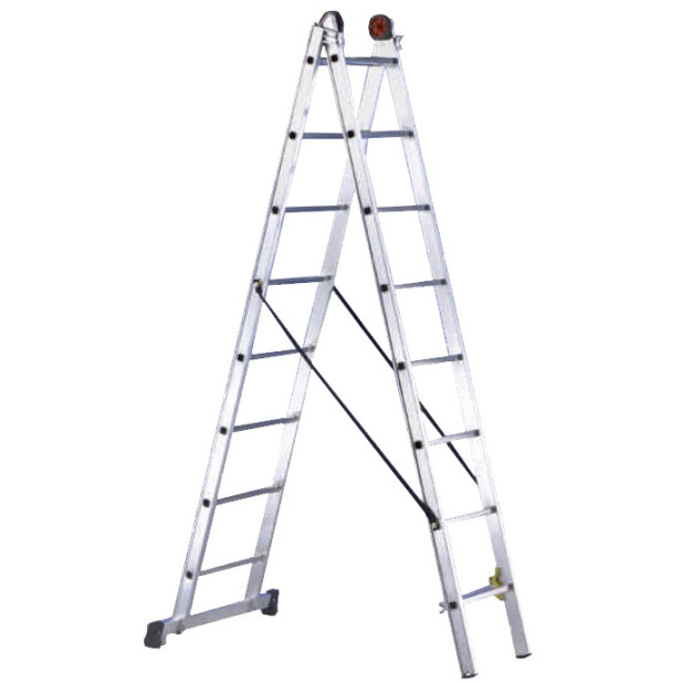 ESCALERA EURO 2 TRAMOS 10 PELDAÑOS