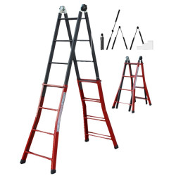 ESCALERA TELESCOP. HIERRO SERAFINA 8+8