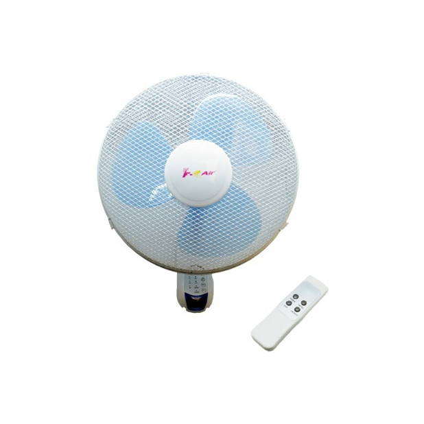 VENTILADOR DE PARED 50W 3 VEL.+MANDO A DIST. 40CM