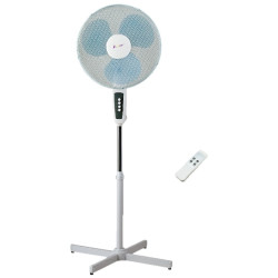 VENTILADOR DE PIE C/MANDO 50W 3 VEL. 40CM