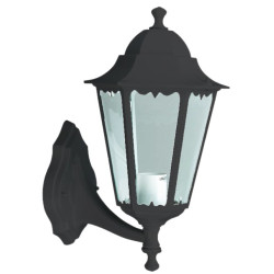 FAROL ALUMINIO BRAZO ABAJO NEGRO