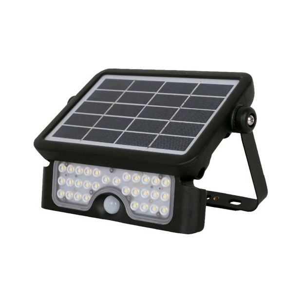 PROYECTOR LED SOLAR 5W 6000K NEGRO