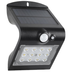 APLIQUE LED SOLAR 1,5W IP65 4000K 120º NEGRO
