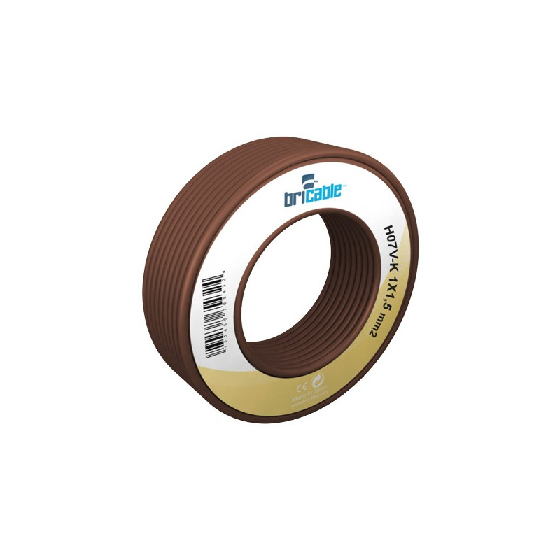 CABLE 1x2,5 H07V-K MARRON (ROLLO 25MTS)