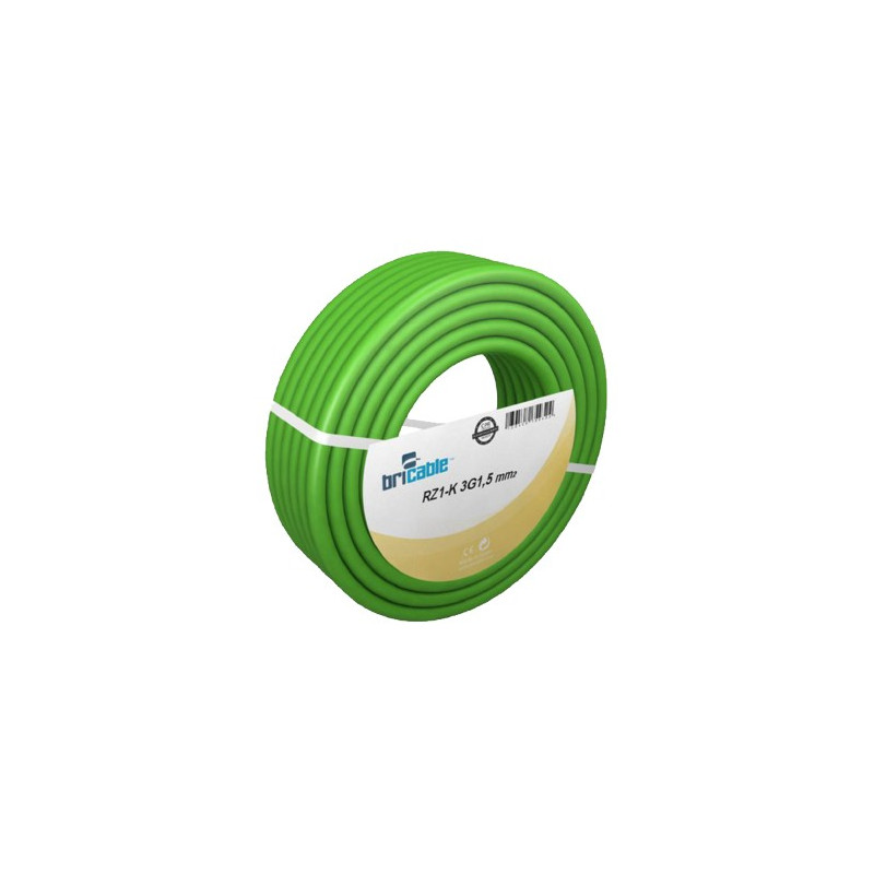 CABLE RZ1-K 3Gx2,5 0,6/1KV LIBRE HALOG.(25MTS)