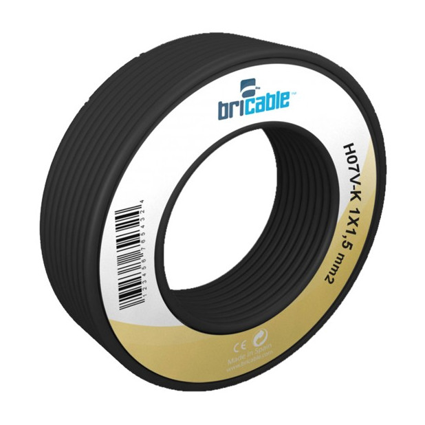 CABLE 1x1,5 H07V-K NEGRO (ROLLO 25MTS)