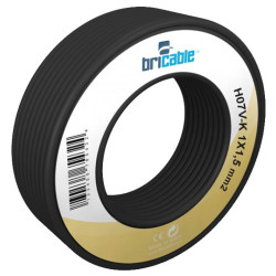 CABLE H07Z1-K (AS) 1x1,5 NEGRO R.100 (Por Metros)