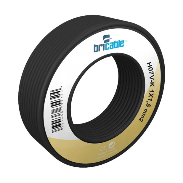 CABLE H07Z1-K (AS) 1x2,5 NEGRO R.100 (Por Metros)