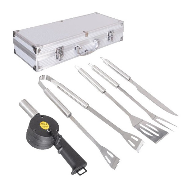 SET UTENSILIOS BARBACOA 37x15X8CM (5PZAS)